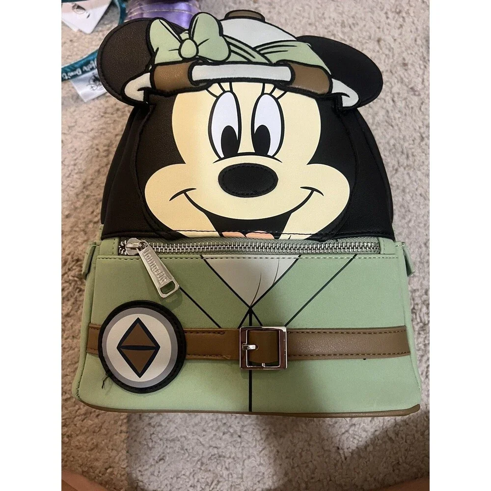 Loungefly Disney Parks Animal Kingdom Minnie Safari Mini Backpack NWT Wdw